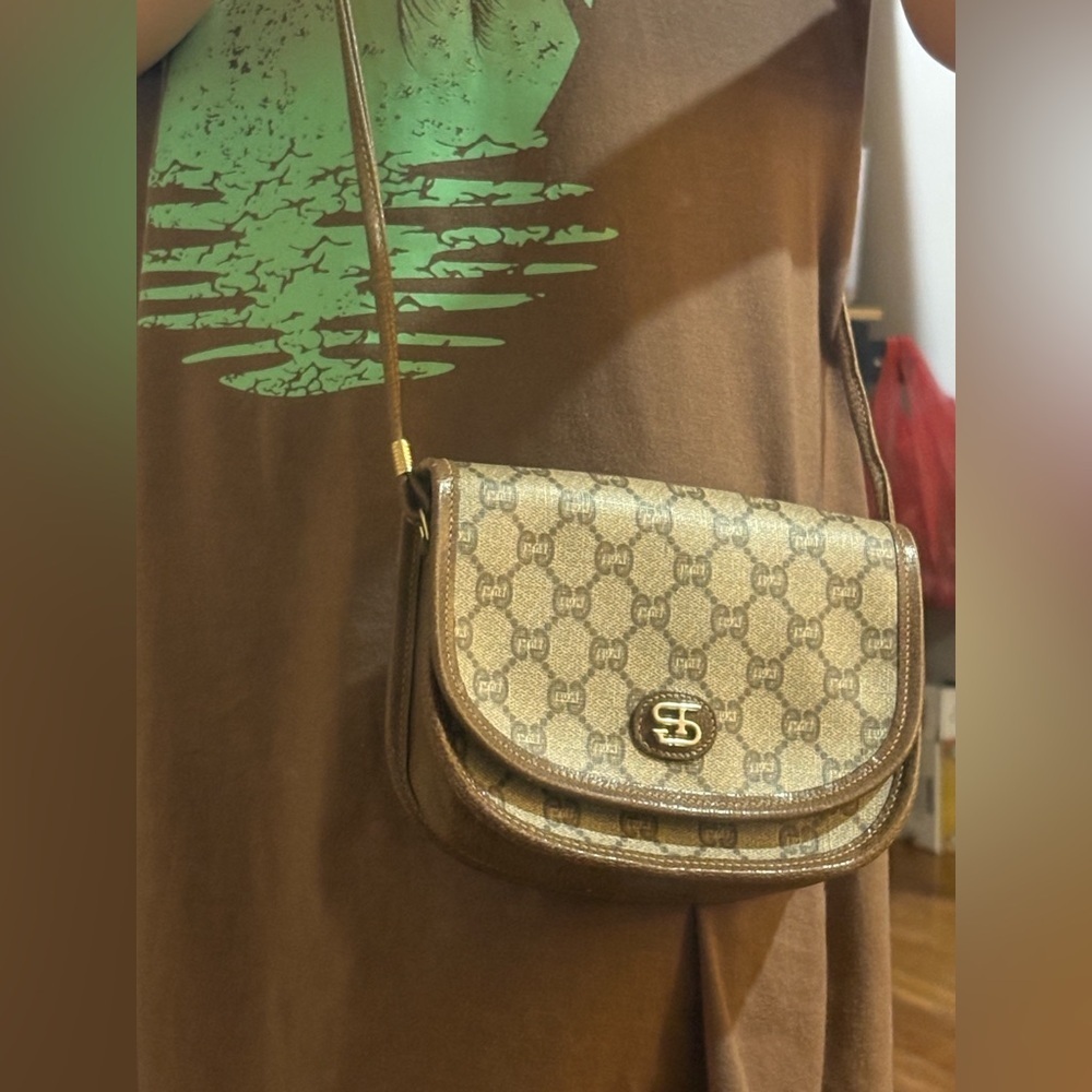 Vintage Plus by Etienne Aigner Monogram Crossbody‎ Bag – Brown